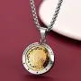 FaithHeart Saint Michael/Christopher/Anthony/St. Joseph/Patrick Pendant Necklace, Stainless Steel Essential Oil Diffuser Locket Pendants Custom Engraved Saints Jewelry (Send Gift Box)