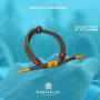 Rastaclat Mens Braided Bracelet, 100% Polyester - Medium/Large