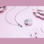 S925 Sterling Silver Urn Necklace for Ashes Cremation Memorial Keepsake Pendant Necklace Jewelry for Women