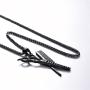 U7 Antique Style Scissors Necklace Hairdresser Gift Jewelry Stainless Steel Scissors Comb Charm Pendant, Chain 22''