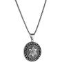 AsAlways Stainless Steel Olive Branch Eye of Horus Egypt Charm Jewelry Good Luck Success Amulet Friendship Cross pendant