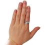 kimairy Cat Rings, Flash Mens Cat Ring Gifts for women Girls Adjustable Paws Finger Silver Cute Rings Cat Lovers Animal Ring For Men