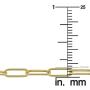 KoolJewelry 14k Yellow Gold 3.2 mm Polished Capsule Paperclip Chain Necklace (18, 20, 24, 30 or 36 inch)
