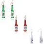 TIANHONGYAN 3 Pairs Creative Funny Resin Beer Bottle Soju Dangle Drop Earrings Set for Women Girls Pub Party Unique Bottle Dangle Earring Jewelry Gifts TIANHONGYAN 3 Pairs Creative Funny Resin Beer Bottle Soju Dangle Drop Earrings Set for Women Girls Pub Party Unique Bottle Dangle Earring Jewelry Gifts