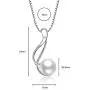 OneSight Freshwater Pearl Twist Pendant Necklace Jewelry 925 Sterling Silver Gift for Women