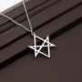 CENWA Unicursal Hexagram Symbol Necklace Stainless Steel Jewelry Unicursal Hexagram Necklace