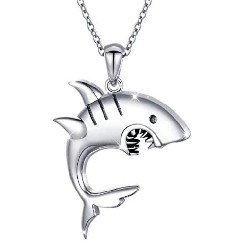 S925 Sterling Silver Dainty Animal Pendant Necklace for Women Men Teen Boy Girl