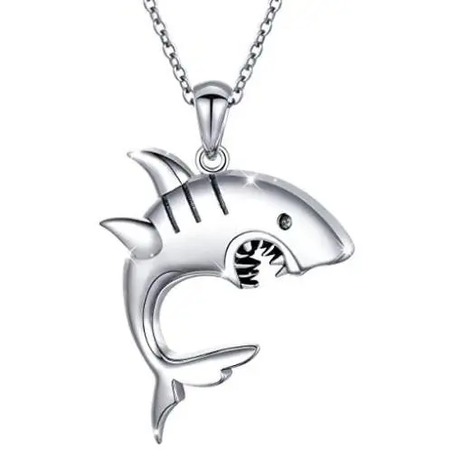 S925 Sterling Silver Dainty Animal Pendant Necklace for Women Men Teen Boy Girl