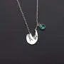 CENWA Mama Sloth Jewelry Sloth Mom Necklace with 12 Months Birthstone Birthday Gift Sloth Necklace Sloth Family Jewelry for Mother Daughter