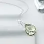 Gem Stone King 925 Sterling Silver Genuine Green Prasiolite Pendant Necklace, 16X12MM Pear Shape, 6.50 Ct with 18 Inch Silver Chain Gem Stone King 925 Sterling Silver Genuine Green Prasiolite Pendant Necklace, 16X12MM Pear Shape, 6.50 Ct with 18 Inch Silver Chain