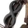 Leather Wrap Infinity Bracelet for Men Women Unisex Jewelry Leather Wrap Infinity Bracelet for Men Women Unisex Jewelry