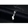 Ropman Cute Stainless Steel Poke Small Pikachus Tail Pendant Mon Toys Anime Necklaces for Girl Boy,Gold Plated,Free Chain 20''