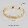 Cumoci Cuff Bracelet for Women Inspired Antique 2 Strand Rhinestone Adjustable Jewelry with Jewelry Box 01W