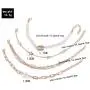 ZHUPI Women Gothic Gold Coin Imitation Pearl Star Shell Lock Buckle Bracelet Set Fashion Jewelry Bangles Pearl Bracelet(A) ZHUPI Women Gothic Gold Coin Imitation Pearl Star Shell Lock Buckle Bracelet Set Fashion Jewelry Bangles Pearl Bracelet(A)