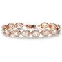 SWEETV Teardrop Wedding Bridal Bracelets for Brides, Crystal Rhinestone Cubic Zirconia Tennis Bracelets for Women Prom, Bridal Jewelry
