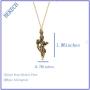 BEKECH Outlander Inspired Gift Sassenach with Sword Poppies Pendant Necklace Sassenach Sword Jewelry Gift for Outlander Lovers Cosplay Gift for Women Men