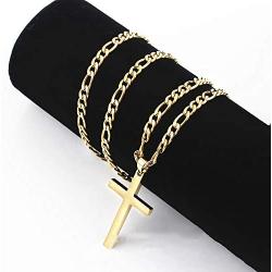 Senge 4.6 mm 18K Gold Plated Figaro Chain for Men and Women Fashion Jewelry