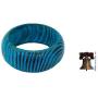 NOVICA Turquoise Blue Wide Mango Wood Bangle Bracelet Hand Painted Ocean Empress, 7.75''