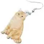 NEWEI Acrylic Drop Dangle Sitting Cat Earrings Fashion Novelty Jewelry For Girl Women Charms