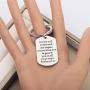 CENWA Bible Verse Keychain for He Will Command His Angels Concerning You to Guard You in All Your Ways Religious Jewelry Christian Gift Psalm 91:11 Gift