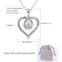 FVELOVE Infinity Heart Pendant Necklace for Women I Love You to The Moon and Back