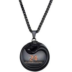 Winssi Black Mamba Pendant Necklace Basketball Star Memorial Souvenir Necklace Snake Necklace