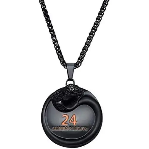 Winssi Black Mamba Pendant Necklace Basketball Star Memorial Souvenir Necklace Snake Necklace Winssi Black Mamba Pendant Necklace Basketball Star Memorial Souvenir Necklace Snake Necklace