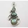 SilverStarJewel 6 x 9, 8 x 10, 10 x 10 mm Labradorite Pendant 1.6'' 0.925 Fine Silver