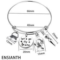 ENSIANTH Mary Poppins Inspired Jewelry Lets Go Fly a Kite Bracelet Musicals Lover Gift Practically Perfect in Every Way gift