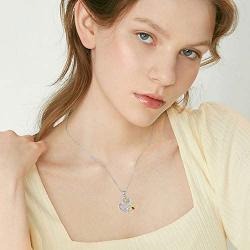 Waysles Sunflower Love Heart Pendant Necklace Engraved You are My Sunshine Sterling Silver Cubic Zirconia Jewelry Gifts for Women Sunflower Bee/Butterfly/Dragonfly