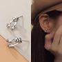 S925 Sterling Silver Tiny Earrings Stud for Women Girl Hypoallergenic Earrings Fashion Jewelry Gifts for her