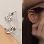 S925 Sterling Silver Tiny Earrings Stud for Women Girl Hypoallergenic Earrings Fashion Jewelry Gifts for her S925 Sterling Silver Tiny Earrings Stud for Women Girl Hypoallergenic Earrings Fashion Jewelry Gifts for her