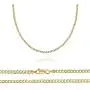 14K Solid Gold 2.5MM Curb Chain Necklace With Lobster Clasp, 16'' - 30''