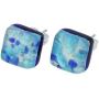 GlassOfVenice Murano Glass Venetian Reflections Necklace and Earrings Set - Aqua Blue