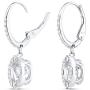SWAROVSKI Womens Sparkling Dance Round Jewelry Collection, Rhodium Finish, Blue Crystals, Clear Crystals