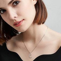 EVER FAITH 925 Sterling Silver CZ Cursive Initial 26 Letters Alphabet Adjustable Pendant Necklace Clear