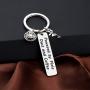 KUIYAI Powered by Pixie Dust and Coffee Keychain Funny Caffeine Keychain Coffee Lover Gift