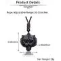 Jovivi Healing Crystal Necklace Natural Black Obsidian/Tiger Eye Stone Protection Lucky Charm Amulet Bead Pendant Necklace Gemstone Jewelry Adjustable Rope 16-31 inch