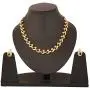 Crunchy Fashion Bollywood Style Gold Plated Party Wear Traditional Indian Crystal Jewelry Necklace and Earrings Set