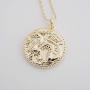HONEYCAT Chinese Zodiac Coin Necklace in Gold | Minimalist, Delicate Jewelry