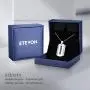 ETEVON Necklaces for Men Boys Stainless Steel Rectangle Pendant Dog Tag Ball Chain Necklace for Son Birthday Jewelry Gifts for Boyfriend Husband Dad ETEVON Necklaces for Men Boys Stainless Steel Rectangle Pendant Dog Tag Ball Chain Necklace for Son Birthday Jewelry Gifts for Boyfriend Husband Dad