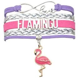 HCChanshi Flamingo Bracelet Jewelry Infinity Love Cute Flamingo Gifts Flamingo Jewelry Bracelet Gifts for Women, Girls, Men, Boys, Flamingo Party Supplies