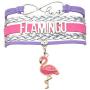 HCChanshi Flamingo Bracelet Jewelry Infinity Love Cute Flamingo Gifts Flamingo Jewelry Bracelet Gifts for Women, Girls, Men, Boys, Flamingo Party Supplies