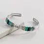 Silpada Beach House Natural Howlite, Lapis, & Amazonite Cuff Bracelet in Sterling Silver, 6.25'' Silpada Beach House Natural Howlite, Lapis, & Amazonite Cuff Bracelet in Sterling Silver, 6.25''