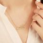 MONOZO Name Necklace Personalized, 14K Gold Filled Name Necklace Girls Dainy Nameplate Necklace Personalized Jewelry Gifts for Women