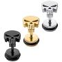Stainless Steel Punisher Skull Stud Earrings Rock Skeleton Screw Back Earrings for Men Women