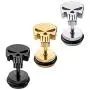 Stainless Steel Punisher Skull Stud Earrings Rock Skeleton Screw Back Earrings for Men Women Stainless Steel Punisher Skull Stud Earrings Rock Skeleton Screw Back Earrings for Men Women