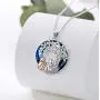 TOUPOP,Sister Gifts from Sister Sterling Silver Tree of Life Pendant Necklace with Blue Circle Crystal Jewelry Gifts for Sister Women Friend Girls Birthday Mothers Day TOUPOP,Sister Gifts from Sister Sterling Silver Tree of Life Pendant Necklace with Blue Circle Crystal Jewelry Gifts for Sister Women Friend Girls Birthday Mothers Day