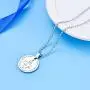 malyunin Inspirational Gifts Necklace to Son Daughter Gift from Mom Dad Never Forget That I Love You Family Jewelry Graduation Gifts
