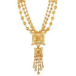 Efulgenz Indian Style Bollywood Fashion Gold Tone Wedding Bridal Pendant Locket Tassel Choker Collar Necklace Earrings Jewelry Set